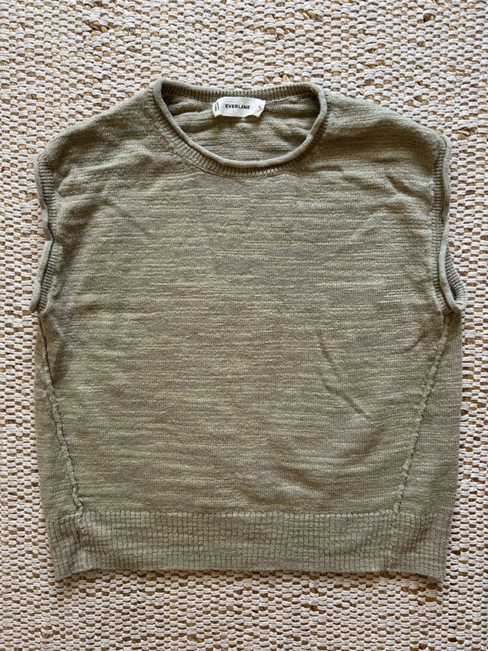 Everlane knit linen/cotton sleeveless top